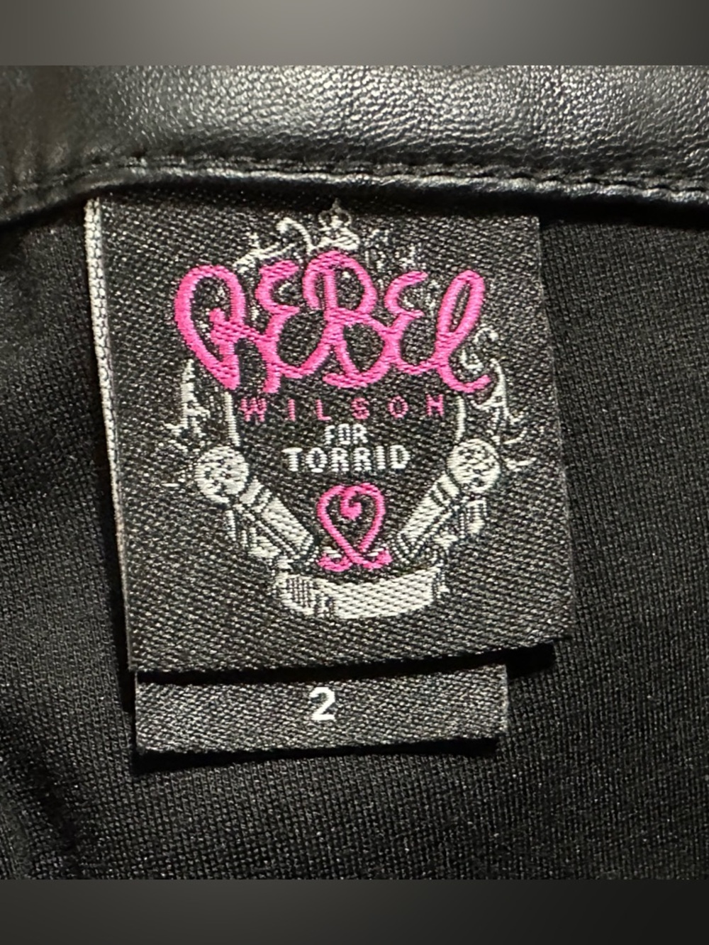 Rebel Wilson for Torrid faux leather skirt size 2X black - Picture 7 of 11